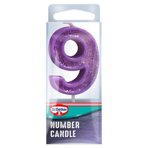 Dr. Oetker Number 9 Candle