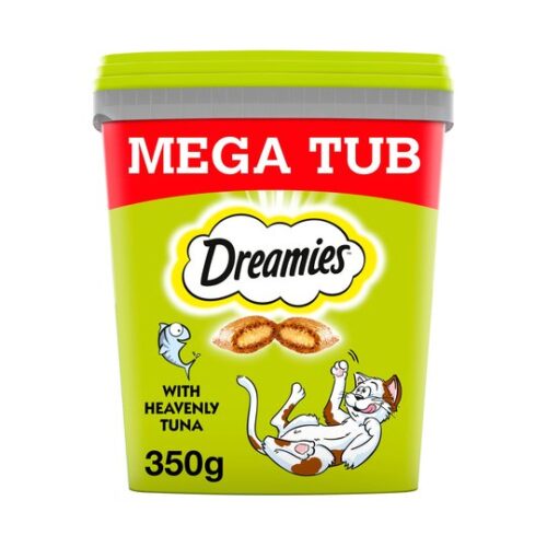 Dreamies Tuna Adult Cat Treats Tub 350G