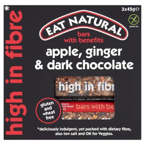 Eat Natural Bars Apple Ginger & Dark Chocolate 3 X 45G