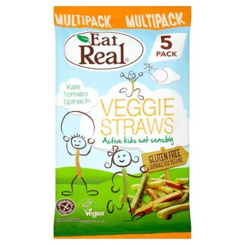 Eat Real Veggie Straws Kids Multi-Pack 5X20g