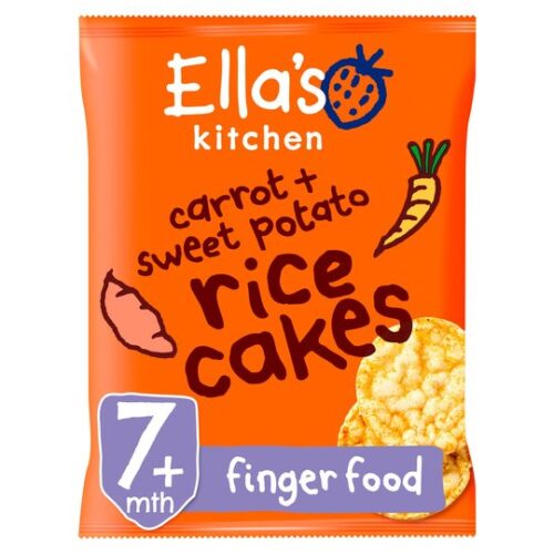 Ella’s Kitchen Carrot Plus Sweet Potato Rice Cakes 40G