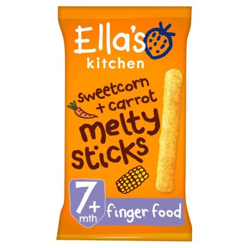 Ella’s Kitchen Sweetcorn Plus Carrot Melty Sticks 17G