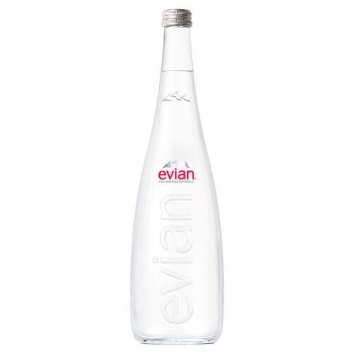 Evian Pure Glass Bottle 750 Ml