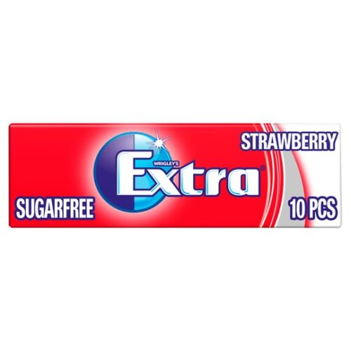 Extra Strawberry Gum 10 Pieces