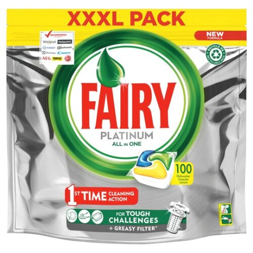 Fairy Dishwasher Plat Yellow 100Ct