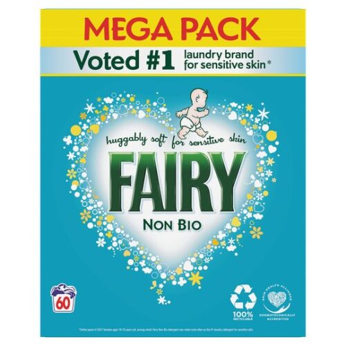 Fairy Non Biological Washing Powder 60 Washes 3900G