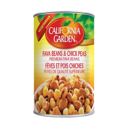 Fava Beans (Foul) and Chickpeas California Garden 400g