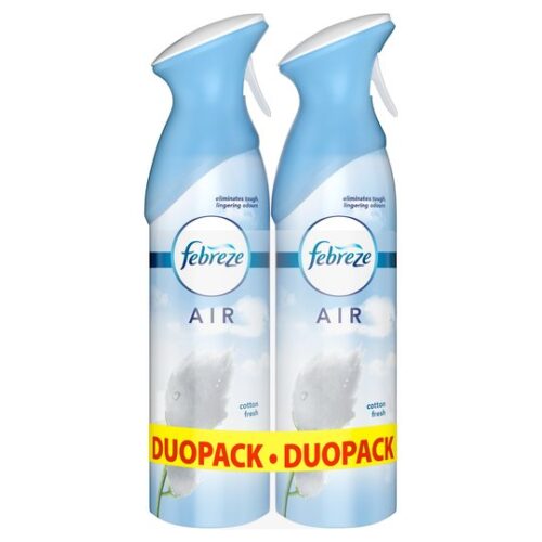 Febreze Aerosol Twin Cotton Air Freshener 2X300ml