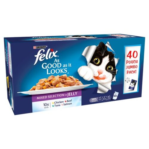 Felix As Good As It Looks Cat Food Mixed Selection 40X100g