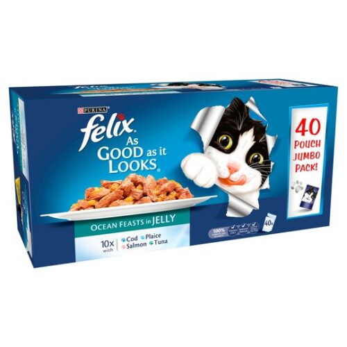 Felix As Good As It Looks Cat Food Ocean Feasts 40X100g