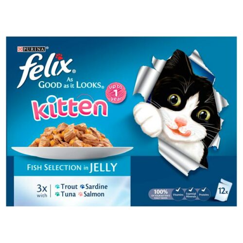 Felix As Good As It Looks Kitten Fish 12X100g