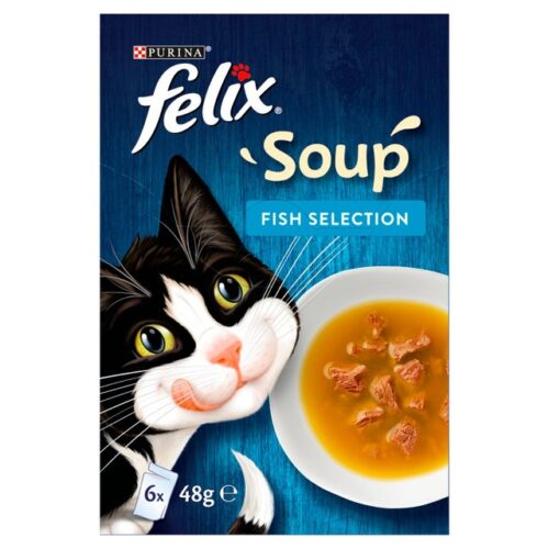 Felix Cat Food Soup Fish Selection 288G 6 Pack