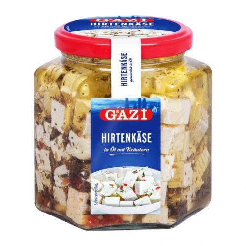 Feta Cheese In Oil With Herbs (Jar) Gazi 375g