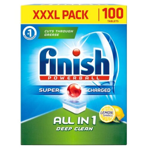 Finish All In 1 Lemon 100 Dishwasher Tab 1550G