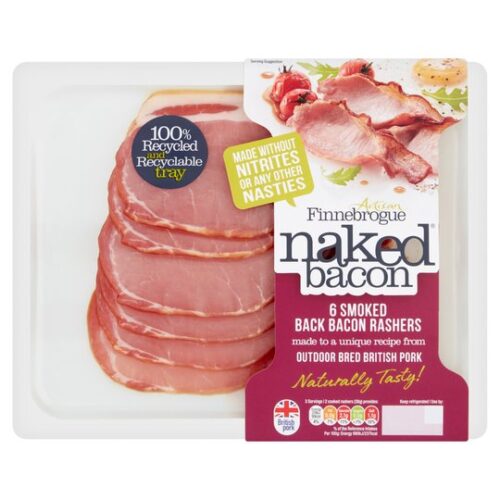 Finne Brogue Naked 6 Smoked Back Bacon 200G