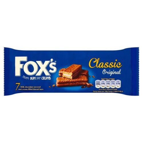 Fox’s Classic Biscuit Bars 7 Pack 179G