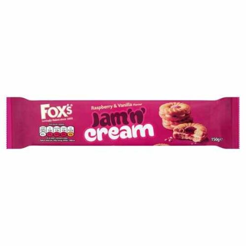 Fox’s Jam Sandwich Cream Biscuit 150G