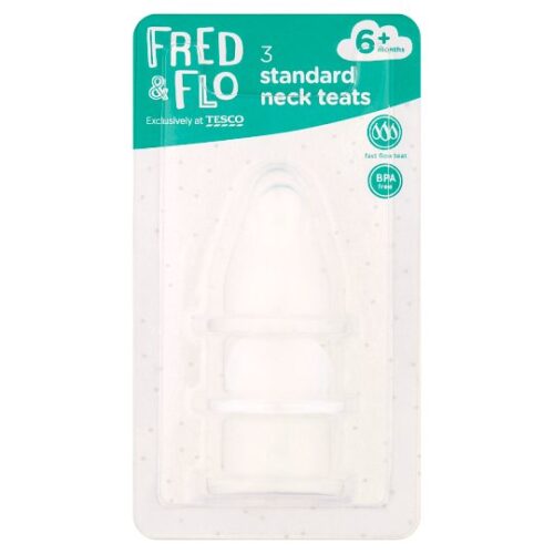 Fred & Flo Standard Neck Teat Fast Flow 3 Pack