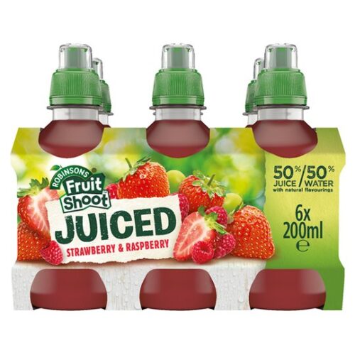 Fruit Shoot Juiced Strawberry & Raspberry 6 X 200 Ml