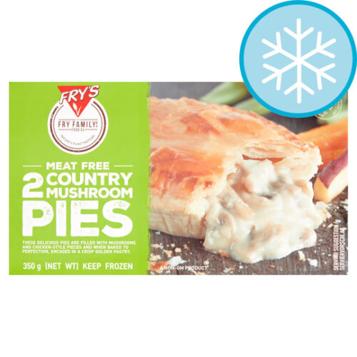 Fry’s Meat Free 2 Country Mushroom Pies 350G