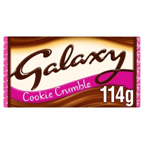 Galaxy Cookie Crumble Chocolate Bar 114G