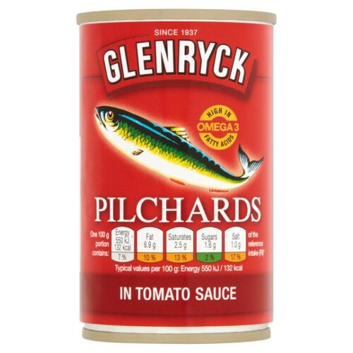 Glenryck Pilchards In Tomato Sauce 155G