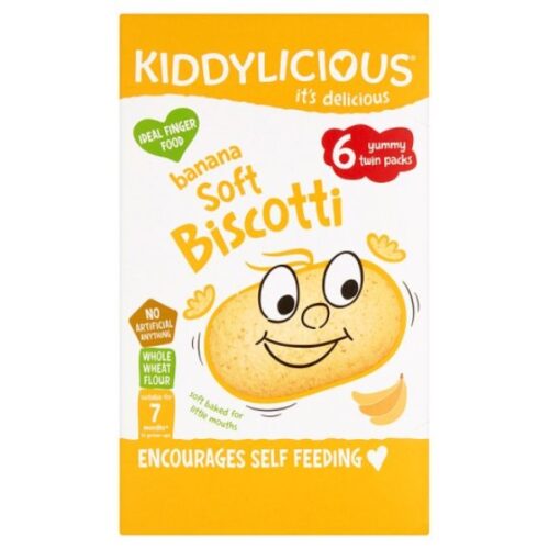 Kiddylicious Banana Soft Biscotti 6X20g