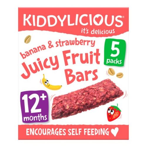 Kiddylicious Banana & Strawberry Juicy Fruit Bar5x20g
