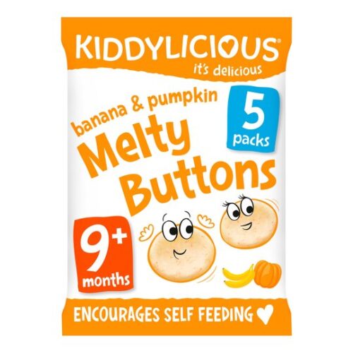 Kiddylicious Buttons Banana & Pumpkin 30G
