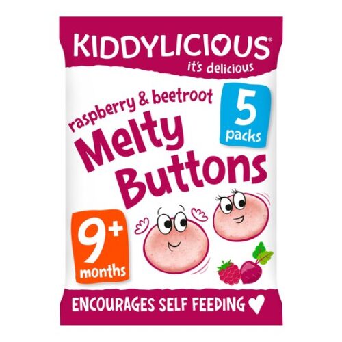 Kiddylicious Buttons Raspberry & Beetroot 30G