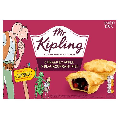 Mr Kipling Apple & Blackcurrant Pies 6 Pack