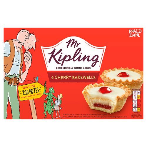 Mr Kipling Cherry Bakewells 6 Pack