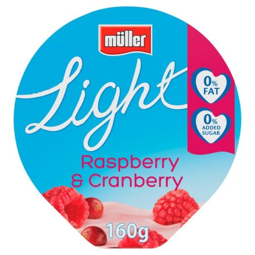 Muller Light Yogurt Raspberry & Cranberry 160G