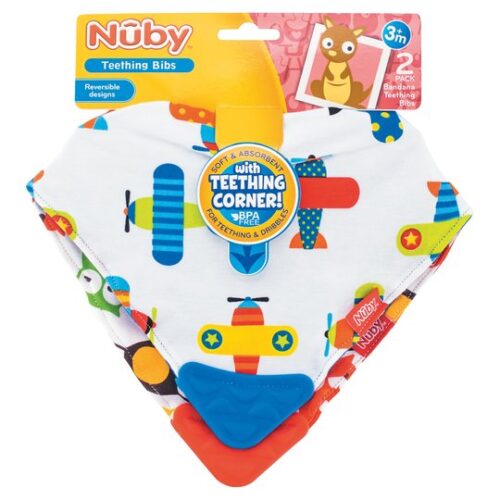 Nuby Bubble Bandana Teether 2 Pack