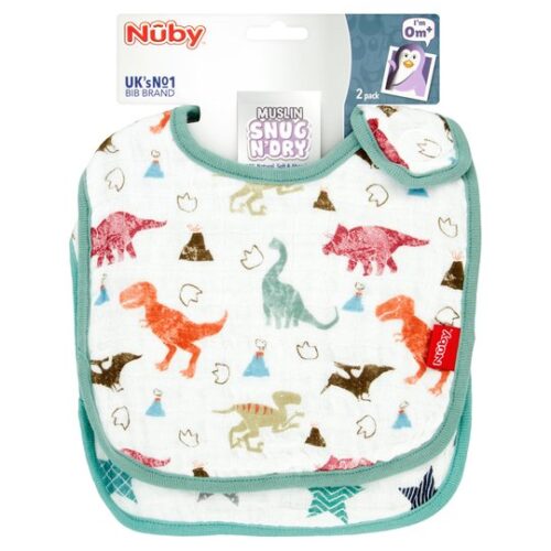 Nuby Muslin Bibs Twinpack