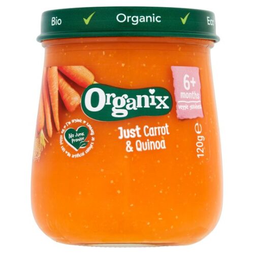 Organix 6Months+ Just Carrot & Quinoa 120G