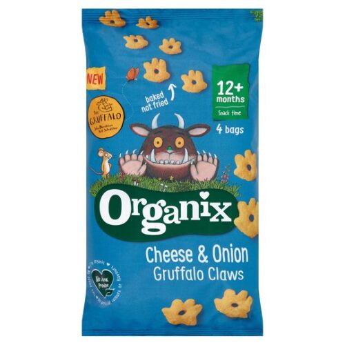 Organix Cheese & Onion Gruffalo Claws 4X15g