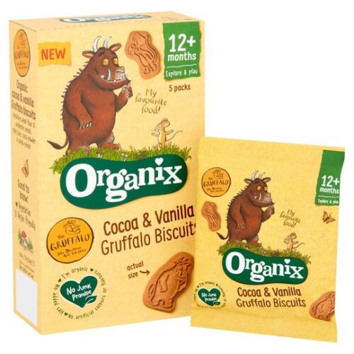 Organix Cocoa & Vanilla Gruffalo Biscuits 5X20g