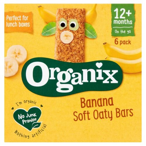 Organix Goodies Banana Oaty Bars 6 X 30G