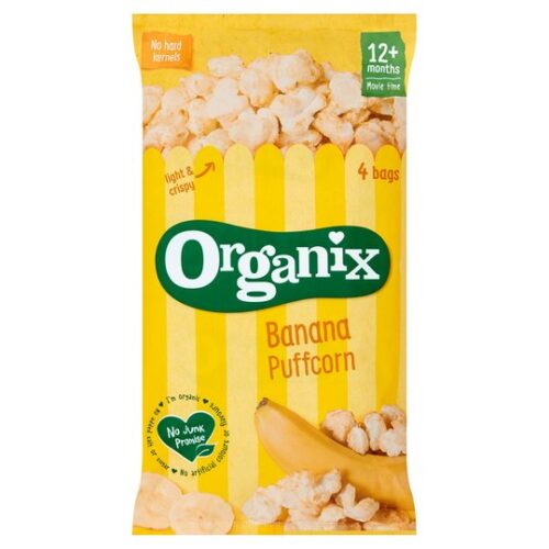 Organix Goodies Banana Puffcorn 4 X 10G