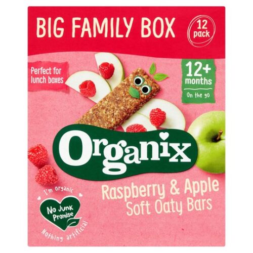 Organix Goodies Raspberry & Apple Bars 12X30g