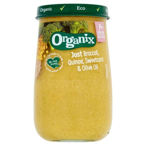 Organix Just Broccoli Quinoa Sweetcorn & Olive Oil 190G 7Mth+