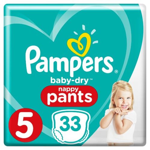 Pampers Baby Dry Pants Essential Pack Size 5 33 Nappies
