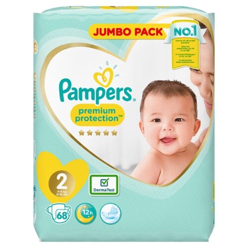 Pampers New Baby Large Pack Size 2 68 Nappies