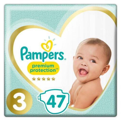 Pampers Premium Protection Essential Pack Size 3 47 Nappies