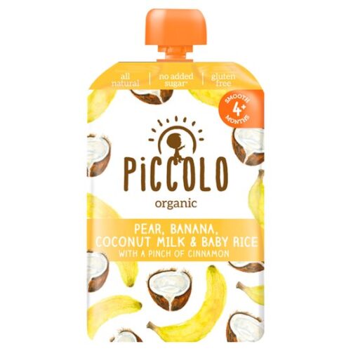 Piccolo Organic Pear Banana Coconut Milk Baby Rice 100G