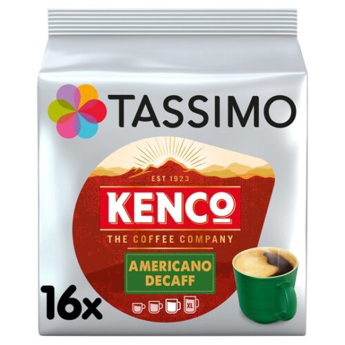 Tassimo Kenco Americano Decaffeinated Coffee Pods X16