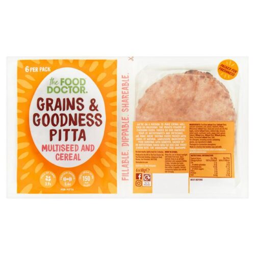 The Food Doctor Seed & Cereal Pitta 6 Pack