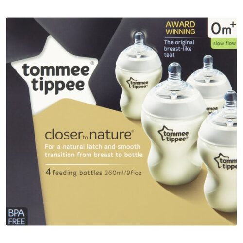 Tommee Tippee Closer To Nature Easivent Bottle 260Ml X4