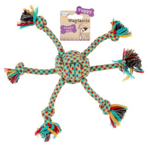 Wagtastic Toy Tuggy Ball Dog Toy